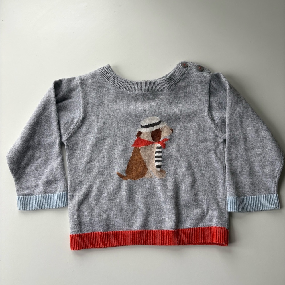 Jacadi Sweater with dog motif